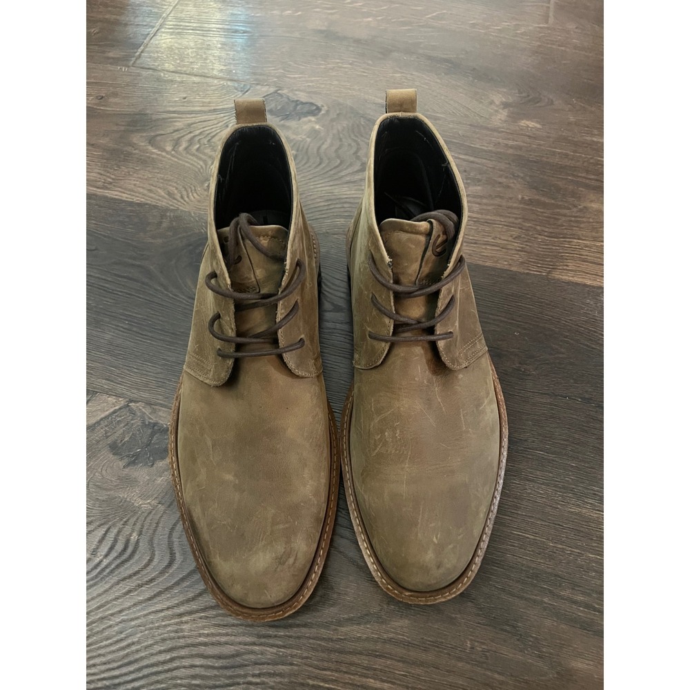 Ecco ST.1 Hybrid Lite Chukka Boots Mens 42 Brown Nubuck Leather Desert Boots